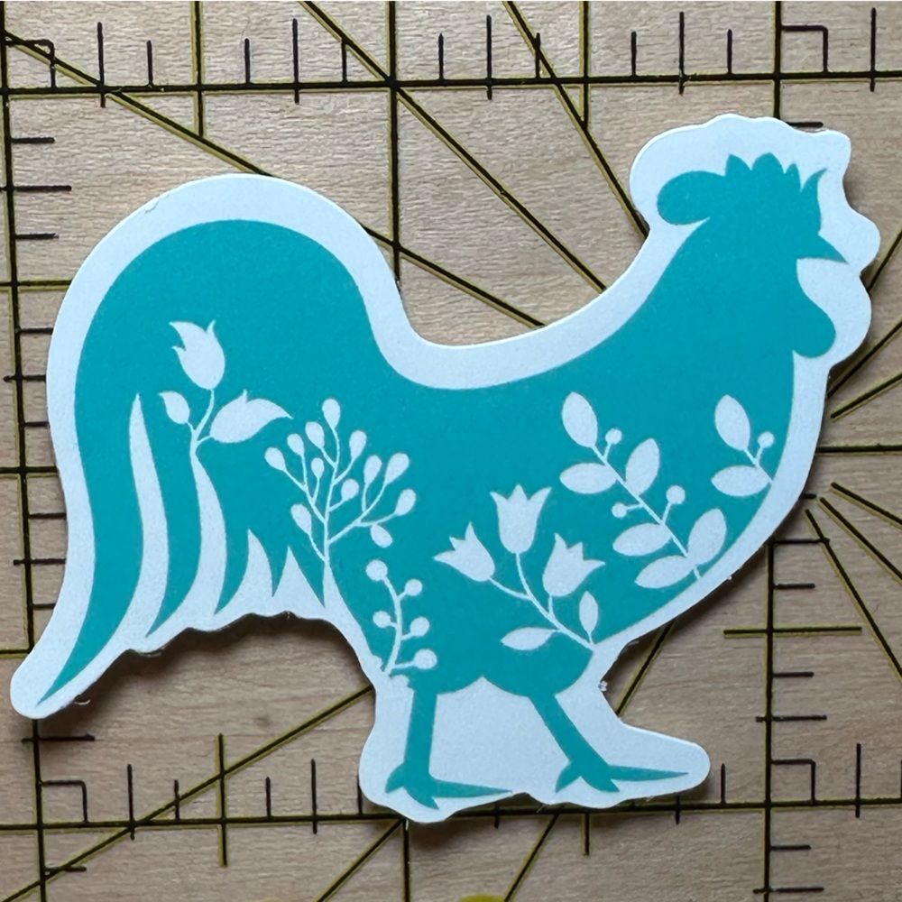 💜13/$13 +Bundle Sticker Sale | Rooster Chicken Animal Waterproof Sticker